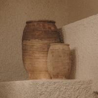 Kave Home Plantenpot Llonga Terracotta, Set van 2 stuks - Bruin - thumbnail