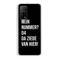 Da ziede van hier - Zwart: Xiaomi Mi 10T 5G Transparant Hoesje Da ziede van hier - Zwart: Xiaomi Mi 10T 5G Transparant Hoesje