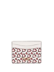 Kate Spade Pasjeshouder met hartprint - Beige