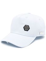 Philipp Plein casquette à plaque logo - Bleu