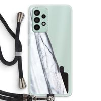 Gestreepte marmer: Samsung Galaxy A52s 5G Transparant Hoesje met koord Gestreepte marmer: Samsung Galaxy A52s 5G Transparant Hoesje met koord