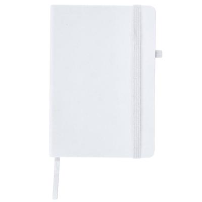 Notitieboekje / opschrijfboekje A5 - wit - 15 x 21 cm - harde kaft
