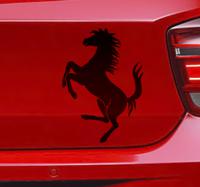 Autosticker steigerend paard Ferrari - thumbnail