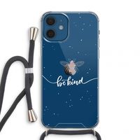 Be(e) kind: iPhone 12 mini Transparant Hoesje met koord