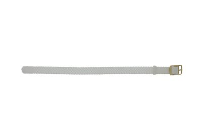 Horlogeband Universeel PRLN.14.W Onderliggend Nylon/perlon Wit 14mm