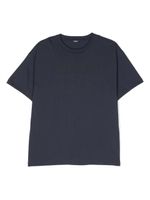 Balmain Kids t-shirt en coton à logo imprimé - Bleu