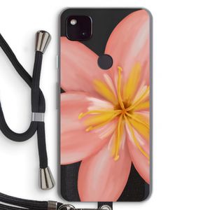 Pink Ellila Flower: Pixel 4a 5G Transparant Hoesje met koord