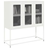 Dressoir 100,5x39x107 cm koudgewalst staal wit