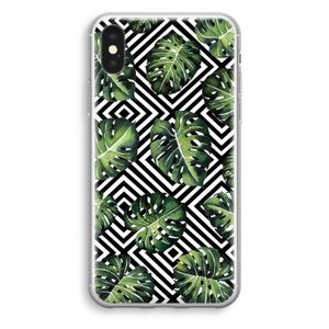 Geometrische jungle: iPhone XS Transparant Hoesje