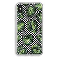 Geometrische jungle: iPhone XS Transparant Hoesje