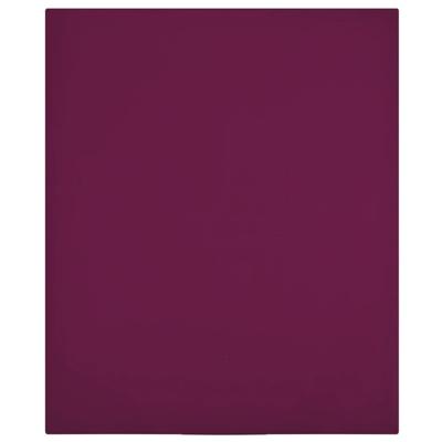 VidaXL Hoeslaken jersey 180x200 cm katoen bordeauxrood