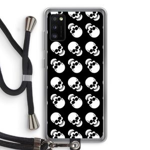 Musketon Skulls: Samsung Galaxy A41 Transparant Hoesje met koord