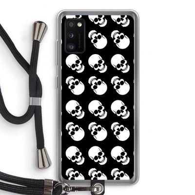 Musketon Skulls: Samsung Galaxy A41 Transparant Hoesje met koord
