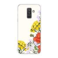 Wilde bloemen: Samsung Galaxy A6 Plus (2018) Transparant Hoesje