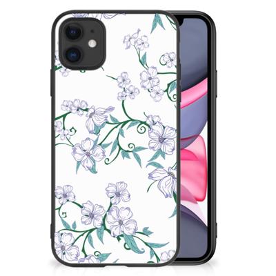 iPhone 11 Uniek Bloemen Hoesje Blossom White