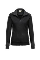 Hakro 277 Women's sweat jacket Contrast MIKRALINAR® - Black/Anthracite - 4XL