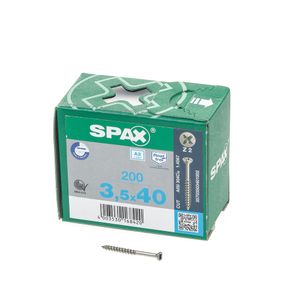 Glaslatschroef rvs pk pz 3.5x40