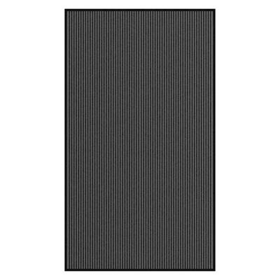 Deurmat 115x200 cm streep zwart en grijs