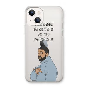 Hotline bling: iPhone 13 mini Transparant Hoesje