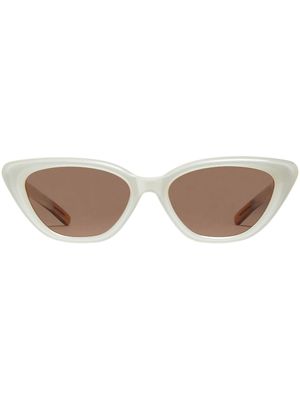 Gentle Monster lunettes de soleil à monture papillon - Blanc