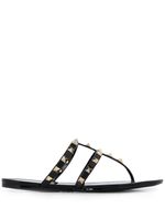 Valentino Garavani sandales plates Rockstud - Noir - thumbnail