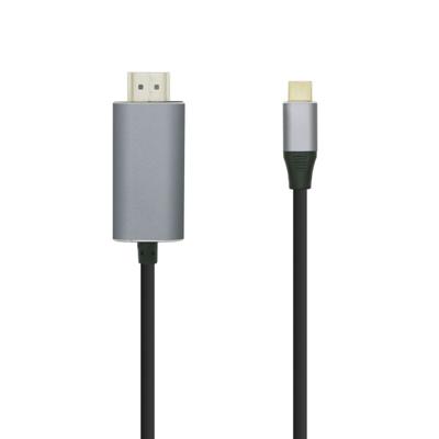 Kabel USB-C naar HDMI Aisens A109-0392 Zwart 80 cm 4K Ultra HD