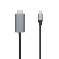 Kabel USB-C naar HDMI Aisens A109-0392 Zwart 80 cm 4K Ultra HD