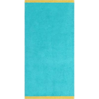 Cawö Cawo Lifestyle Splash Doubleface 7071 Handdoek 50x100 türkis/apricot