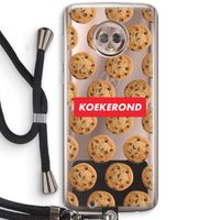 Koekerond: Motorola Moto G6 Transparant Hoesje met koord