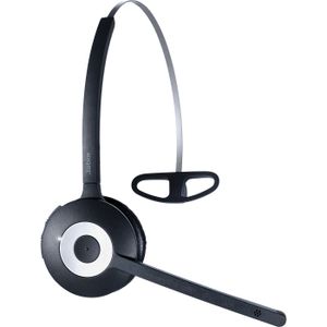 Jabra PRO920 On Ear headset Telefoon DECT, Kabel Mono Zwart, Zilver Noise Cancelling Microfoon uitschakelbaar (mute)