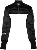 Jean Paul Gaultier veste bomber The Cropped en satin - Noir - thumbnail