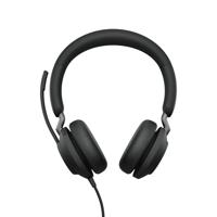 Jabra Evolve2 40 SE Headset Bedraad Hoofdband Oproepen/muziek USB Type-C / USB Type-A Zwart
