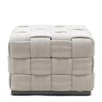 Riviera Maison Room 48 Footstool, mouliné linen, fabulous flax