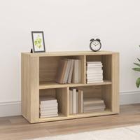 Dressoir 80x30x54 cm bewerkt hout sonoma eikenkleurig