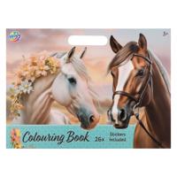 Creative Craft Group Kleurboek paarden met stickervel - 26 pagina's