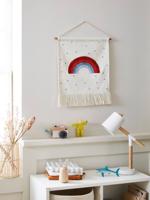 Aanpasbare wandregenboog wit/blauw