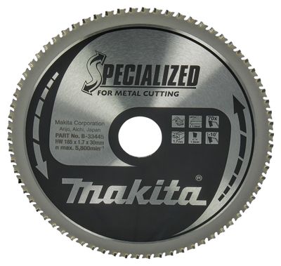 Makita Accessoires Cirkelzaagblad | Dun plaatstaal | 185X30X1,7 70T -10G - B-33445
