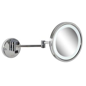 Geesa Mirror Scheerspiegel LED-verlichting 2-armig 3x vergrotend ø 215 mm Chroom 911093