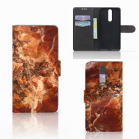 Nokia 8 Bookcase Marmer Bruin - thumbnail