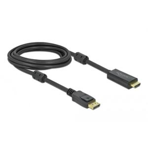 Delock 85957 DisplayPort-kabel DisplayPort / HDMI Aansluitkabel DisplayPort-stekker, HDMI-A-stekker 3 m Zwart Vergulde steekcontacten, 4K UHD