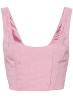 PINKO haut-corset à coupe crop - Rose