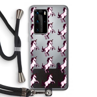 Musketon Unicorn: Huawei P40 Pro Transparant Hoesje met koord