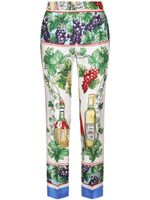 Dolce & Gabbana pantalon court à imprimé graphique - Blanc