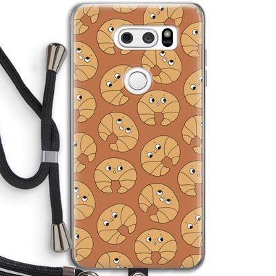 Croissant: LG V30 Transparant Hoesje met koord