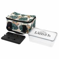 Cook Concept Koeltas Tropical - voor lunch - 3L - 22 x 15 x 11 cm - met koelelement en box Cook Concept Koeltas Tropical - voor lunch - 3L - 22 x 15 x 11 cm - met koelelement en box