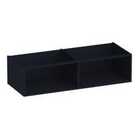 Brauer Flourish - Bijkast - 120 cm - met 2 Opbergvakken - Mat Zwart