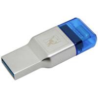 Kingston MobileLite DUO 3C USB3.1+TypeC microSDHC Externe geheugenkaartlezer USB 3.2 Gen 1 (USB 3.0) Blauw, Zilver