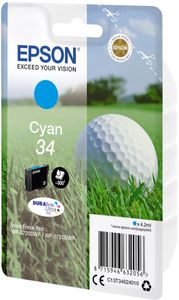 Epson inktcartridge 34, 950 pagina's, OEM C13T34624010, cyaan