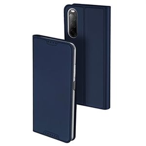 Dux Ducis Skin Pro Sony Xperia 10 V Flip Case - Blauw