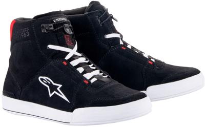 ALPINESTARS Chrome Shoes, Motorschoenen, Zwart-Wit-Helder Rood